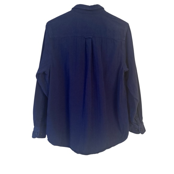 3/$30 Woolrich Men's Ultimate Brushed Navy Cotton Flannel button down shirt Sz L - Picture 5 of 8
